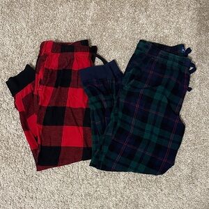 Old Navy Plaid Pajama Set - Red and Green